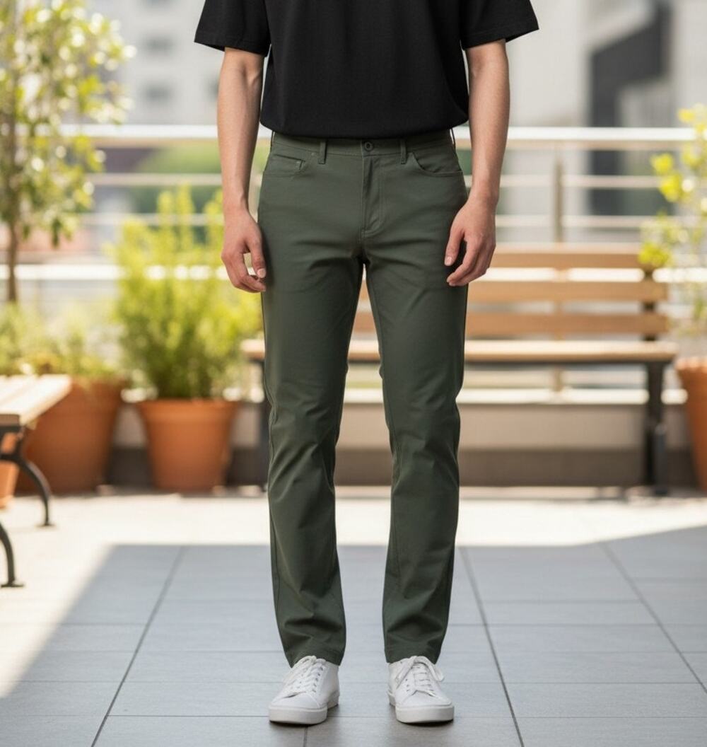 Public Rec Chino Pants Men’s 44/34 Olive Green 5 Pocket Workday Logo Stretch
